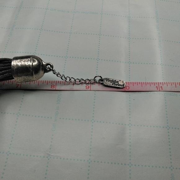 RARE Virginia Parissi Multi Strand Cord Pewter - Picture 4 of 4